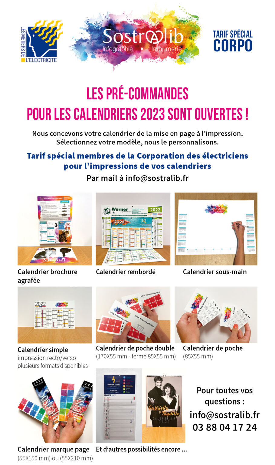 CALENDRIER 2023 - Actualités - Corporation des Electriciens du Bas-Rhin